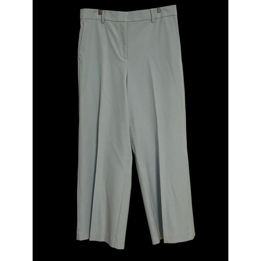 Ann Taylor The Fitted Leg Pant in Fluid Crepe Light Blue Business Suit W S 12.